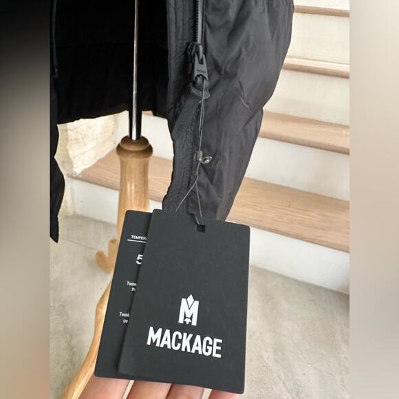 MACKAGE ISHANI-CITY Long down quilted coat with hood L - Picture 11 of 11